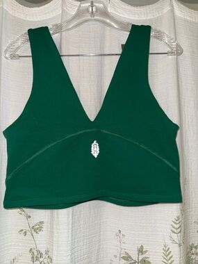 Free people Deep Emerald V-Neck Cropped
